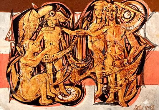 Eladó  Xantus Gyula - Aktok a szabadban, 1993  festménye