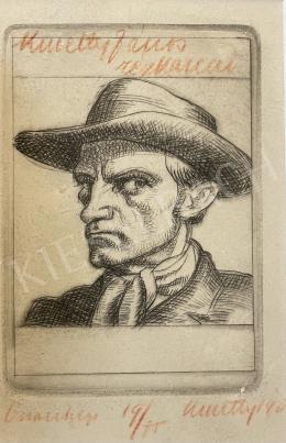  Kmetty, János - Self-portrait in a hat  