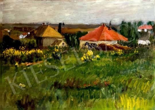 For sale  Unknown Hungarian painter, about 1920 - Suburbs with mimosas  's painting