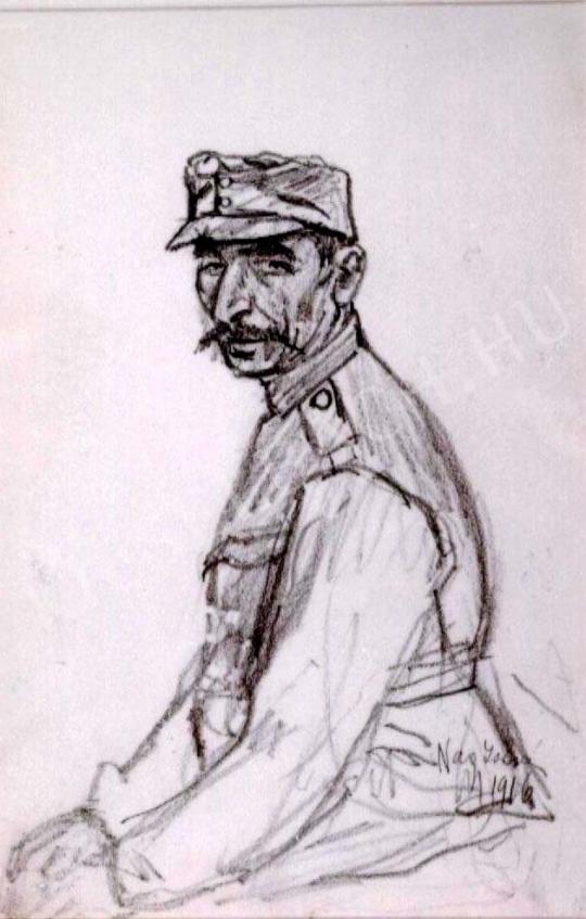 Nagy, István - Soldier painting