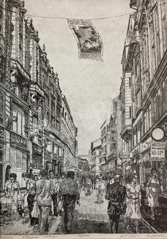 For sale Kádas, István - Budapest, Vaci street 1987 's painting