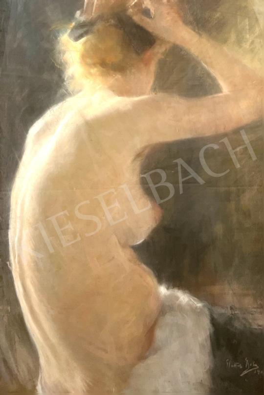  Glatter Gyula - Női hátakt, 1906 festménye