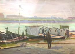 Csejtei Joachim, Ferenc - Barges on the Tisza  