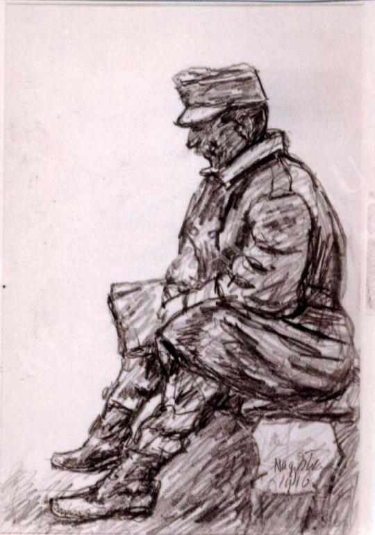 Nagy, István - Soldier painting