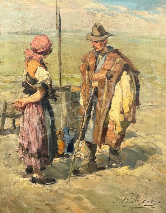 Eladó Pálnagy Zsigmond - Jelenet a kútnál  festménye