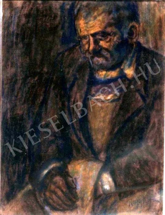 Nagy István - Kucsmáját tartó öreg székely festménye