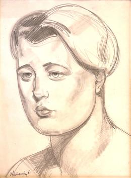 Medveczky Jenő - Női portré, 1961 