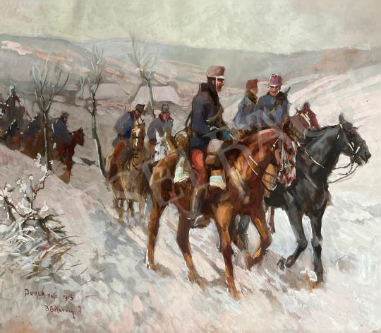 Eladó  Burchard Bélaváry István - Menetelő katonák, 1915  festménye