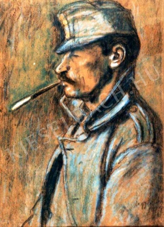 Nagy, István - Soldier painting