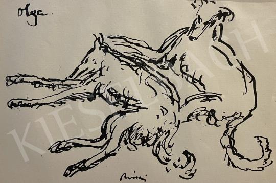 Rippl-Rónai József - Pihenő kutyusok festménye