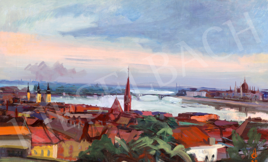 Ősz Dénes - Budapesti panoráma, 1960 | 72. Őszi aukció aukció / 2 tétel