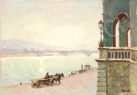 Guzsik, Ödön - Budapest, Parliament, Margaret Bridge, 1930s | 72nd Autumn auction auction / 17 Lot