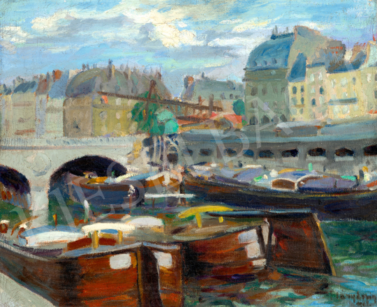  Plány Ervin - Pont St. Michel (Párizs), 1908 | 72. Őszi aukció aukció / 19 tétel