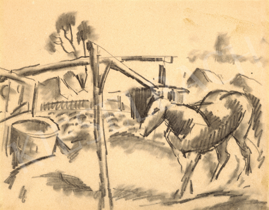  Kádár, Béla - Dynamic Composition with Horse, c. 1921 | 72nd Autumn auction auction / 24 Lot