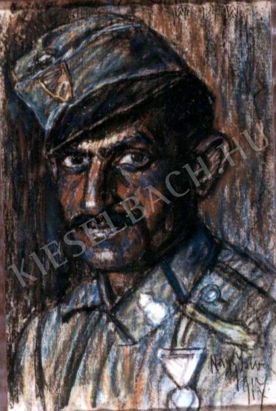 Nagy István - KATONAFEJ, 1917 festménye
