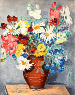  Vörös, Géza - Colored Wild Flower Bouquet, 1942 