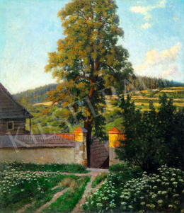  Iványi Grünwald Béla - Táj lemenő napfényben, 1897 körül 