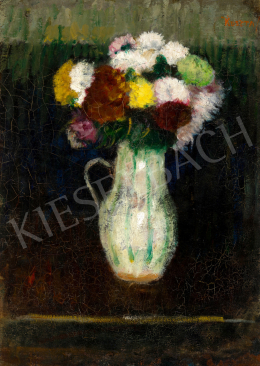  Koszta, József - Flowers in a Striped Vase, 1920s 