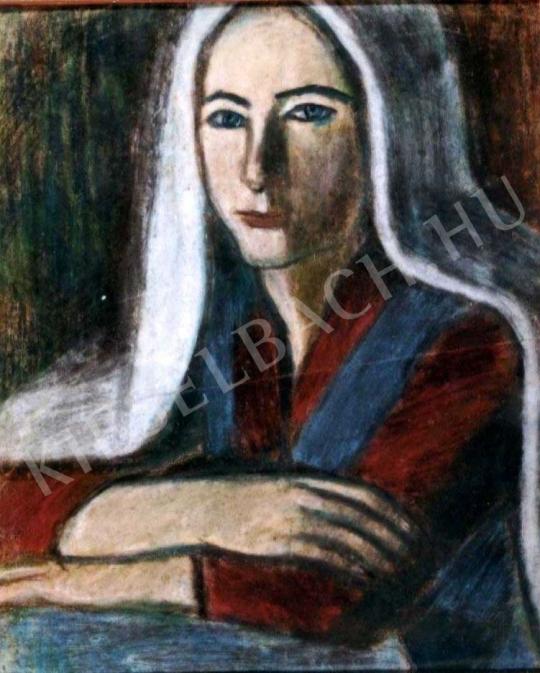 Nagy, István - Girl with Kerchief, about 1930 painting