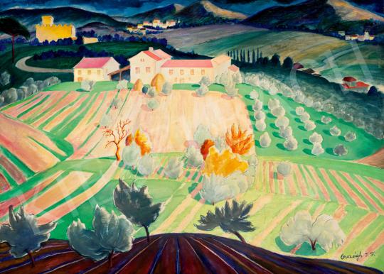 Országh Imre Ferenc - Toszkán táj, 1930-as évek | 72. Őszi aukció aukció / 103 tétel