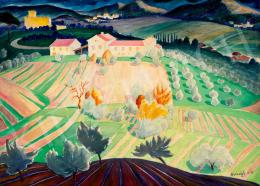 Országh Imre Ferenc - Toszkán táj, 1930-as évek 