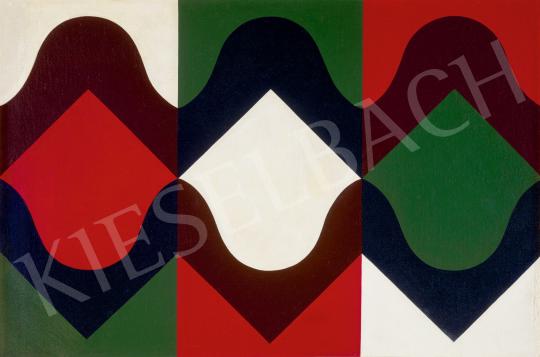  Major Kamill - Tulipánsor (Kompozíció), 1972 | 72. Őszi aukció aukció / 114 tétel