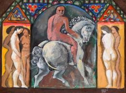  Kádár, Béla - Rider with Nudes 