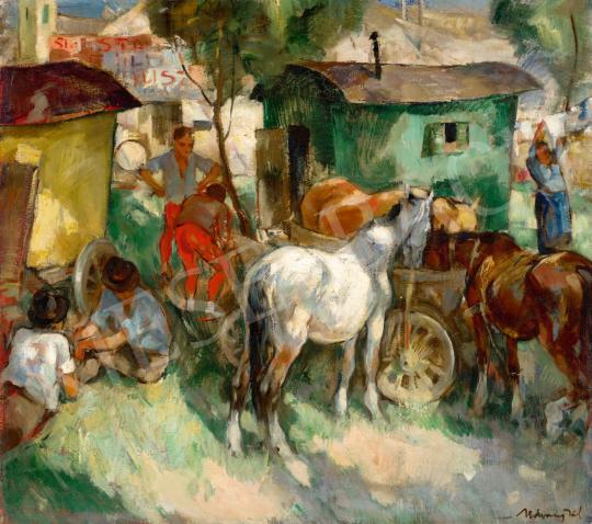 Udvary, Pál - Traveling Circus, c. 1940 | 72nd Autumn auction auction / 176 Lot