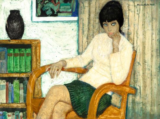  Czene, Béla jr. - Young Girl with Blue Eyes (Panka), 1968 | 72nd Autumn auction auction / 182 Lot