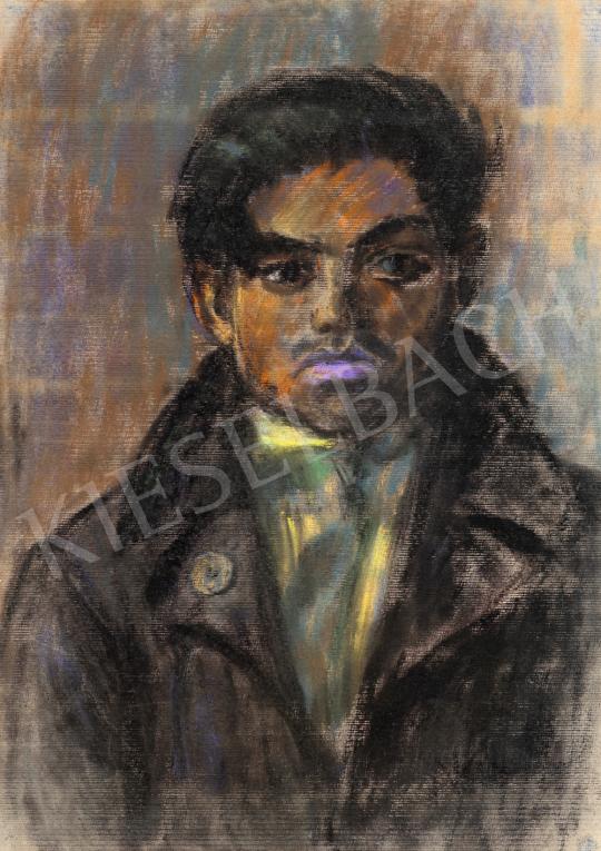 Nagy István - Fiú sárga ingben, fekete nyakkendővel | 72. Őszi aukció aukció / 191 tétel