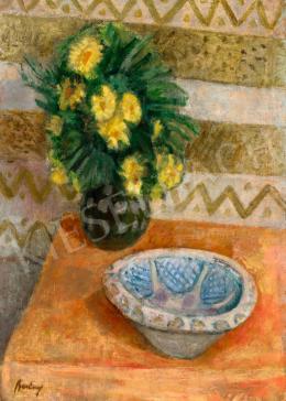 Berény, Róbert - Table Still Life (The Birthday Bouquet) 