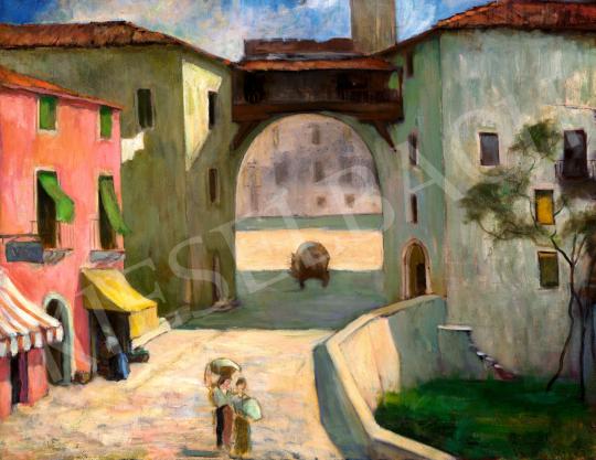 Abonyi, Tivadar - Street Scene in Verona, 1938 | 72nd Autumn auction auction / 257 Lot