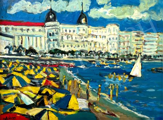 Eladó Schéner Mihály - Mediterrán tengerpart  festménye