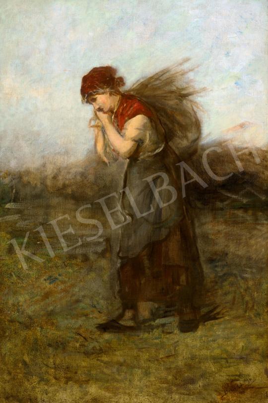 For sale Bruck, Lajos - Woman Carrying Brushwood 's painting