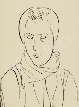 Vajda, Lajos - Portrait (Head with Scarf), c. 1934 