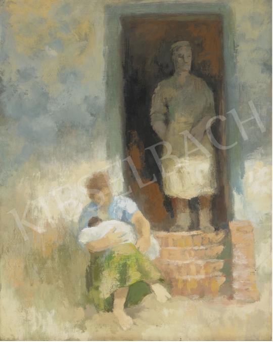 For sale  Szőnyi, István - Resting family, mid-1950s  's painting