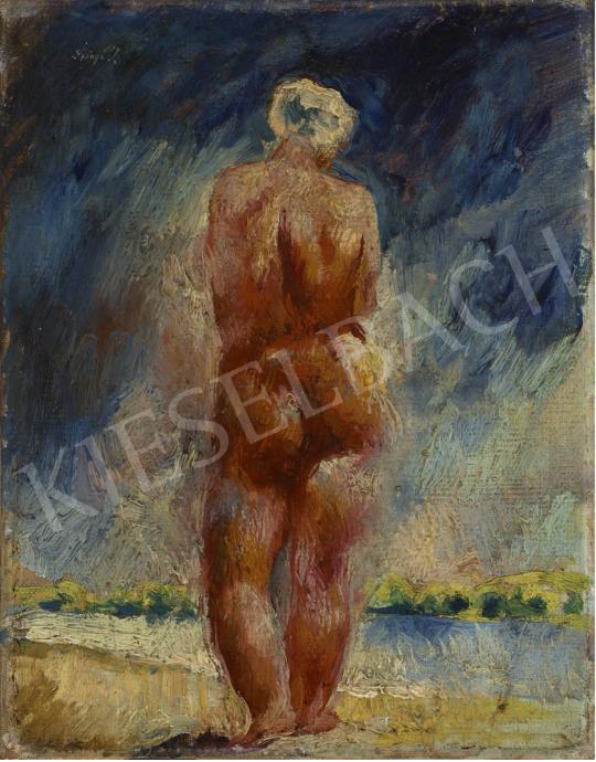 For sale  Szőnyi, István - Nude in the open air (on the banks of the Danube), mid 1920s  's painting