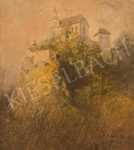 Eladó  Háry Gyula - Hegyvidéki vár (Sankt Peter-Freienstein) festménye