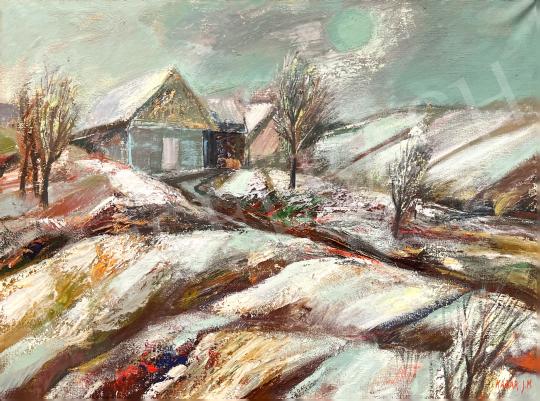 For sale Kádár, János Miklós (Kádár J. Miklós) - Winter landscape 's painting