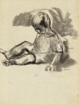  Szőnyi, István - Sitting Child, 1924  