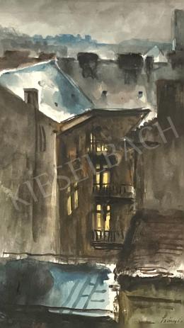  Szőnyi, István - Inner Courtyard ( Evening Lights), c. 1940  