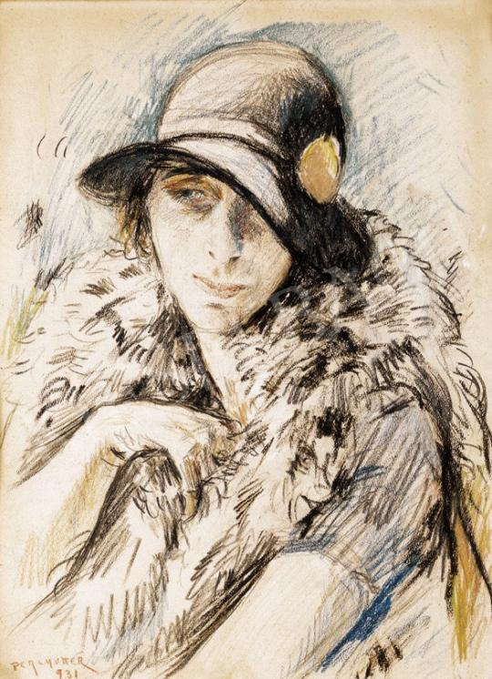  Perlmutter, Izsák - Lady in a Hat | 25th Auction auction / 9 Lot