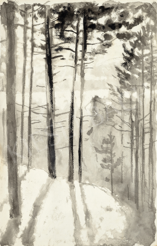  Szőnyi, István - Hillside with the Danube (Forrest), c. 1920 | 73rd Winter Auction auction / 1 Lot