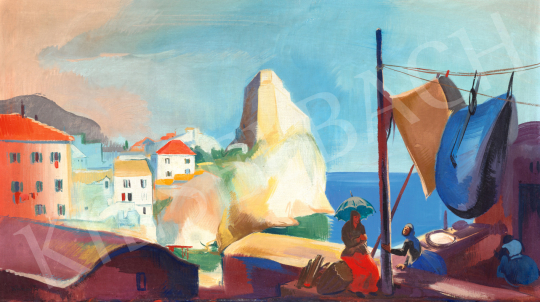  Istókovits, Kálmán - Italian Seashore, c. 1930 | 73rd Winter Auction auction / 14 Lot