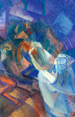  Szobotka, Imre - Cubist Composition in Blue, c. 1913 