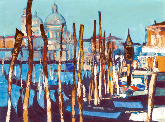 Pogány, Géza - Gondolas on the Canale Grande (Venice) | 73rd Winter Auction auction / 46 Lot