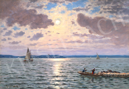 Rubovics, Márk - Lake Balaton (View of Tihany) | 73rd Winter Auction auction / 48 Lot