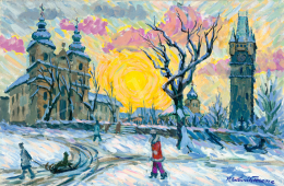 P. Kováts, Ferenc - Winter in Nagybánya 