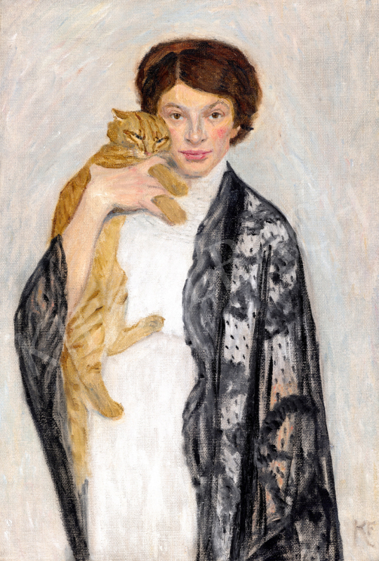 Konstantin, Frida - Self-Portrait with a Cat, 1910s | 73rd Winter Auction auction / 71 Lot