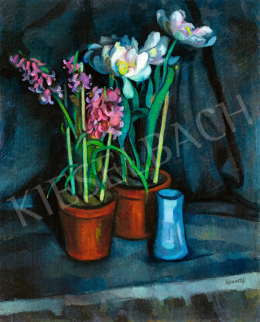  Kmetty, János - Studio Still Life in Blue (Hommage á Cézanne), 1910s 